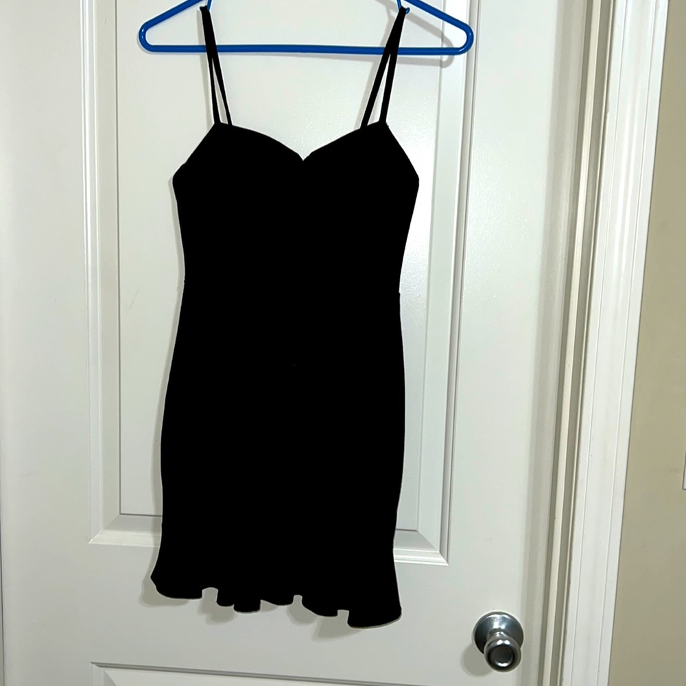 Black mini dress